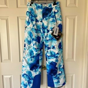 Spyder medium weight snow pants, Women’s size 10 in Turkish Blue Sea